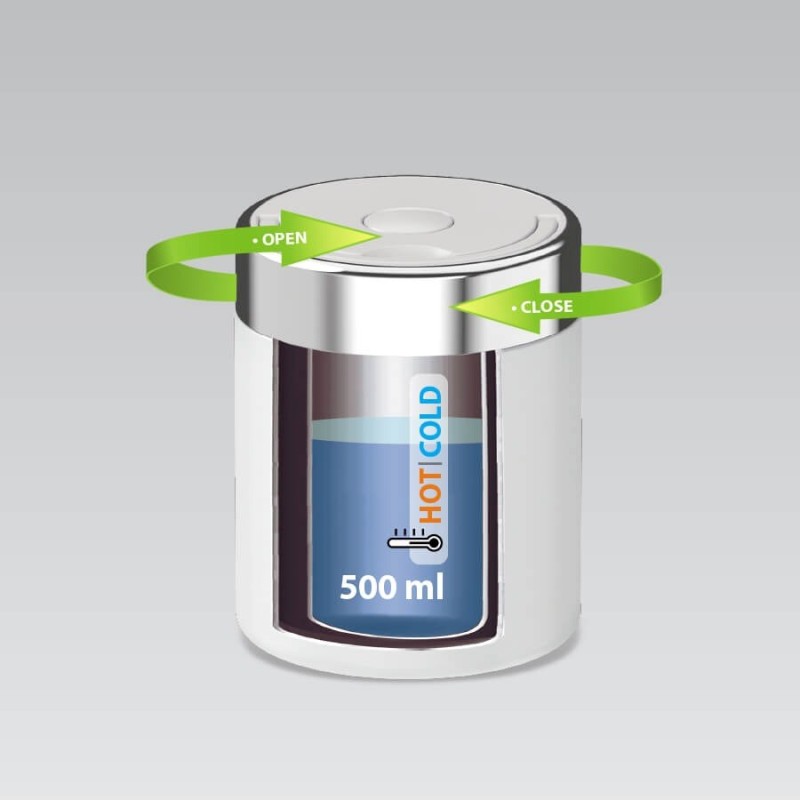 Maestro MR-1649-50-WHITE Food thermos 0.5 l White Maestro MR-1649-50-WHITE Food thermos 0.5 l White