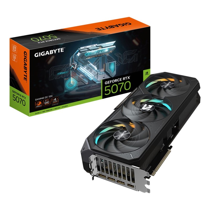 GIGABYTE GeForce RTX 5070 Ti GAMING OC 16G Graphics Card - 16GB GDDR7, 256bit, PCI-E 5.0, 2588 MHz Core Clock, 3 x DP 2.1a, 1 x HDMI 2.1b, NVIDIA DLSS 4, GV-N507TGAMING OC-16GD GIGABYTE GeForce RTX 5070 Ti GAMING OC 16G Graphics Card - 16GB GDDR7, 256bit, PCI-E 5.0, 2588 MHz Core Clock, 3 x DP 2.1a, 1 x HDMI 2.1b, NVIDIA DLSS 4, GV-N507TGAMING OC-16GD