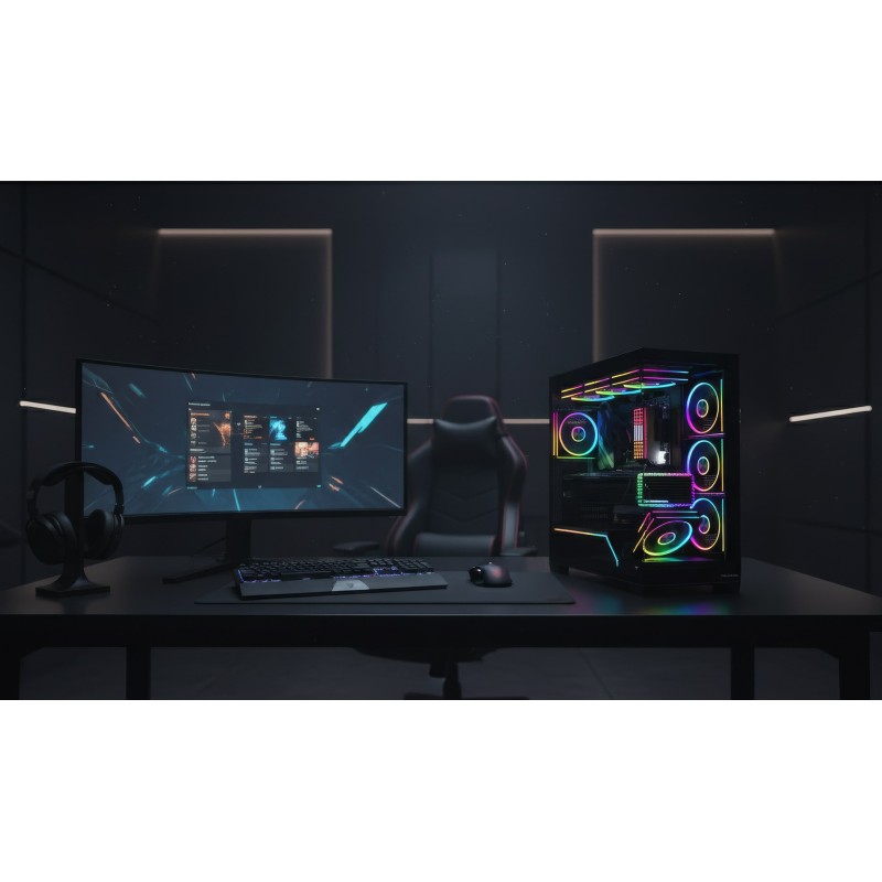 MODECOM VOLCANO STELLAR PLUS ARGB MIDI 5F BLACK MODECOM VOLCANO STELLAR PLUS ARGB MIDI 5F BLACK