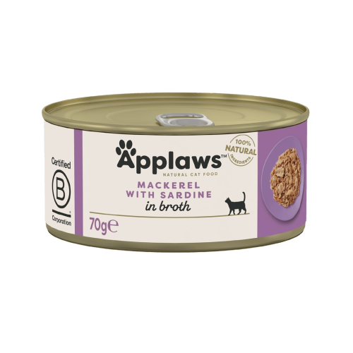 APPLAWS Natural Cat Food Mackerel with sardine - wet cat food - 70g