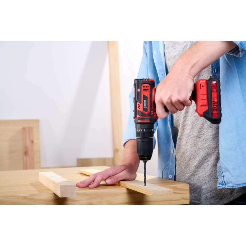 Cordless battery-powered screwdriver/drill 20V CASALS CID2050B