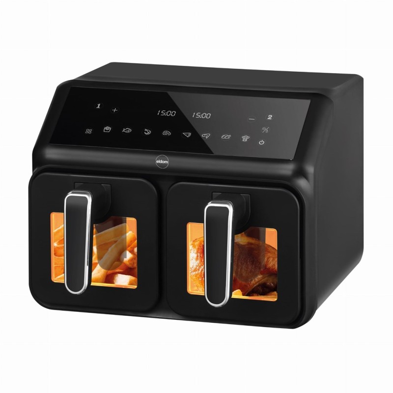 Double fat-free fryer, 2200 W, capacity 8 l, LED display Double fat-free fryer, 2200 W, capacity 8 l, LED display