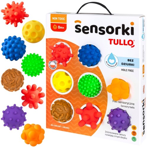Sensory balls without holes TULLO 8 pcs Sensory balls without holes TULLO 8 pcs