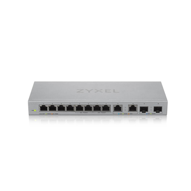 Zyxel XGS1010-12-ZZ0102F network switch Unmanaged Gigabit Ethernet (10/100/1000) Grey Zyxel XGS1010-12-ZZ0102F network switch Unmanaged Gigabit Ethernet (10/100/1000) Grey