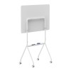Ergo Office mobile dry erase board, horizontal orientation, white, single sided, with shelf, board dimensions 1190x790mm, ER-306