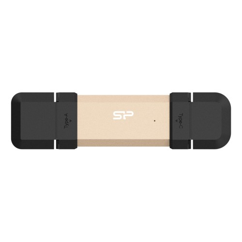 Silicon Power DS72 USB flash drive 500 GB USB Type-A / USB Type-C 3.2 Gen 2 (3.1 Gen 2) Gold