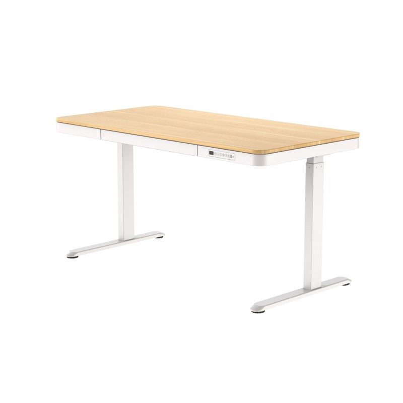 ACTIVEJET desk with electric height adjustment 140x70 ET119W-C white/oak ACTIVEJET desk with electric height adjustment 140x70 ET119W-C white/oak