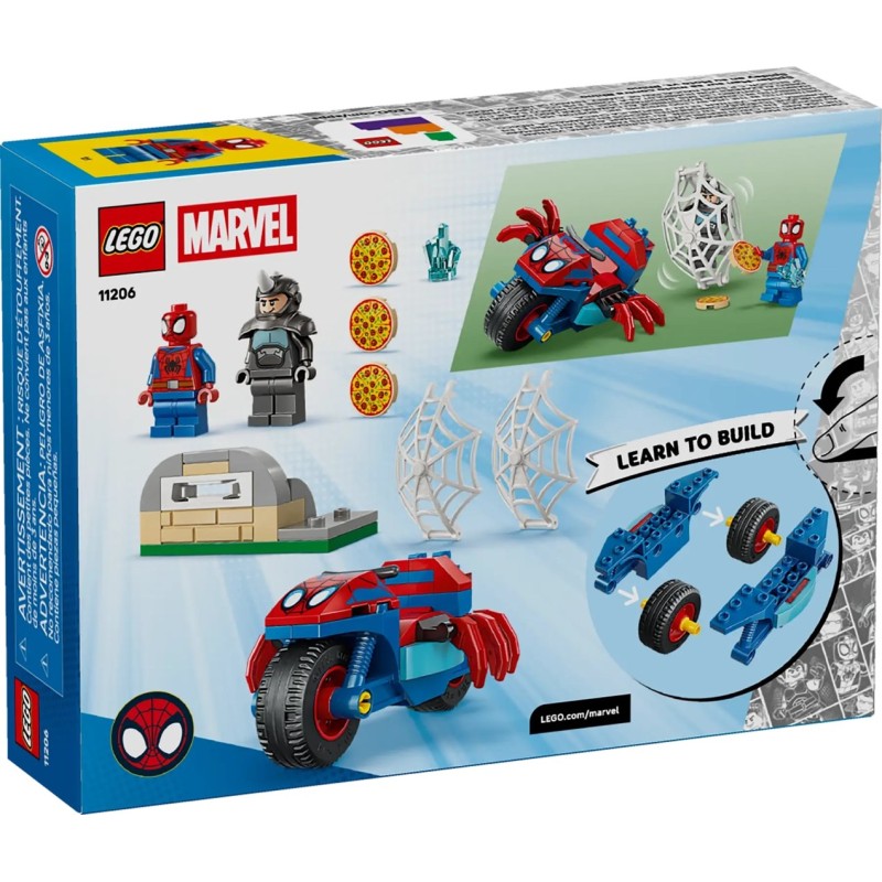 LEGO MARVEL 11206 Spidey on his Motorcycle vs. Rhino LEGO MARVEL 11206 Spidey on his Motorcycle vs. Rhino