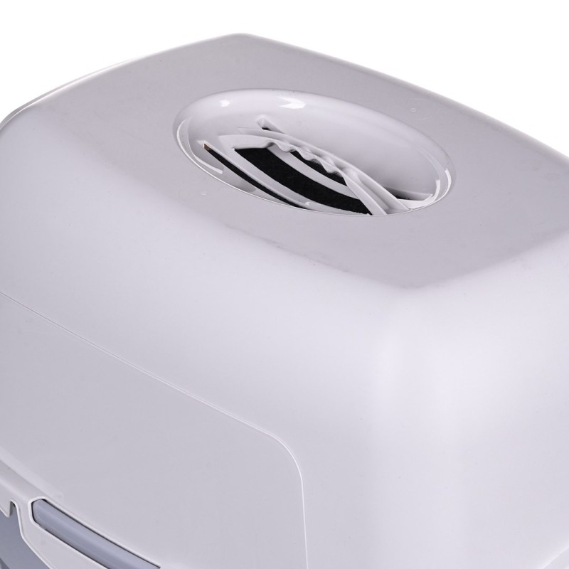 DIAMENTIQ BAYA whie/light grey - cat litter box - 55,5 x 40 x 38,7 cm DIAMENTIQ BAYA whie/light grey - cat litter box - 55,5 x 40 x 38,7 cm