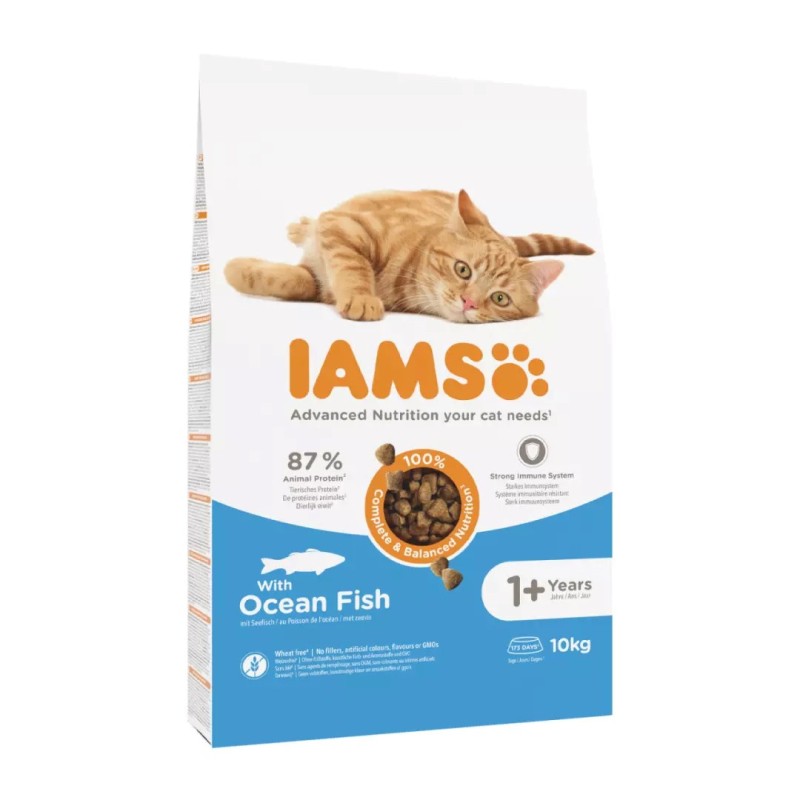 IAMS Advanced Nutrition Cat Adult Ocean Fish - dry cat food - 10 kg