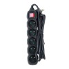Esperanza ELK215K Power strip 5GN/3M Black Esperanza ELK215K Power strip 5GN/3M Black