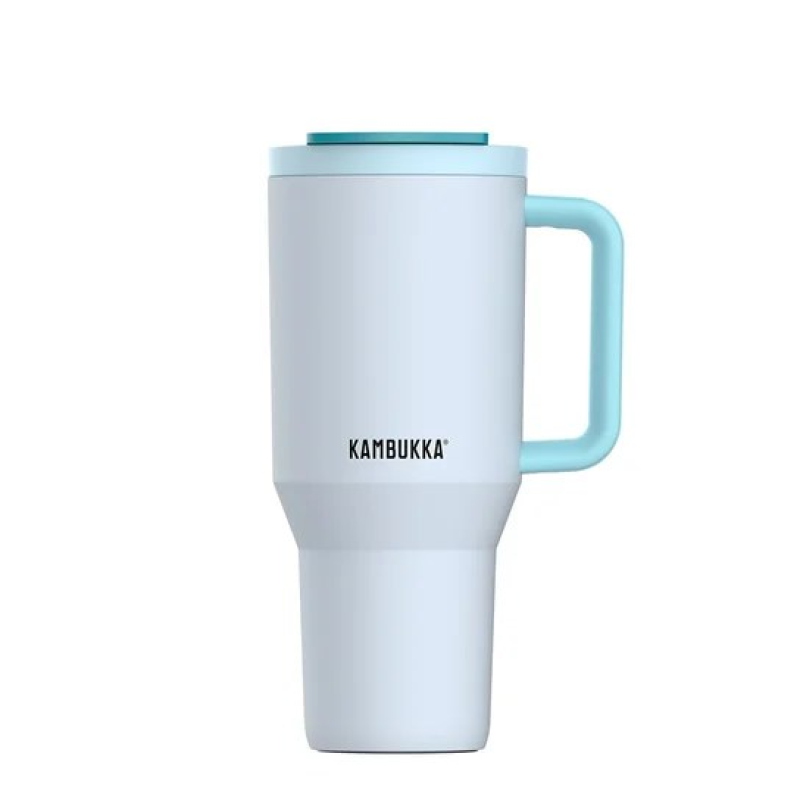 Thermal mug with telescopic straw Kambukka Rio Tumbler 950ml Frosty Coconut Thermal mug with telescopic straw Kambukka Rio Tumbler 950ml Frosty Coconut