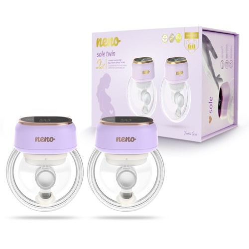 Neno Sole Twin - three-phase cordless premium electronic breast pump Neno Sole Twin - three-phase cordless premium electronic breast pump