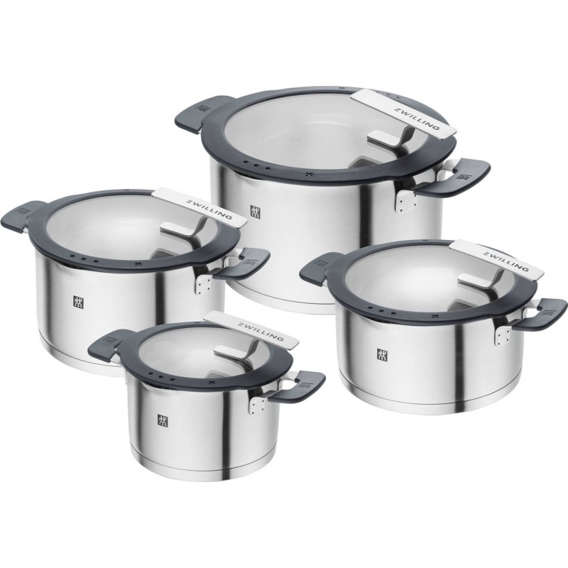 ZWILLING SIMPLIFY 66870-004-0 Pots set Stainless steel 4 pcs. Silver Black