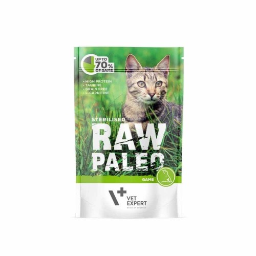 RAW PALEO Adult Cat Sterilised Game - wet cat food - 100 g RAW PALEO Adult Cat Sterilised Game - wet cat food - 100 g