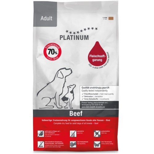 PLATINUM Adult Beef - semi-moist dog food - 15kg PLATINUM Adult Beef - semi-moist dog food - 15kg