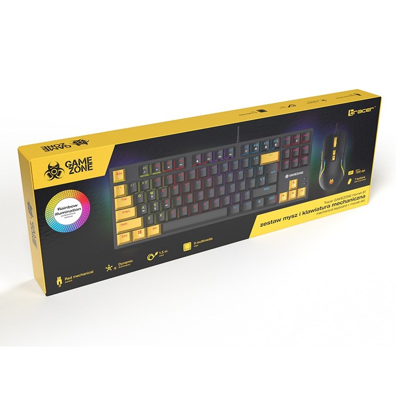 Tracer mouse and mechanical keyboard set GAMEZONE HORNET87 USB Tracer mouse and mechanical keyboard set GAMEZONE HORNET87 USB