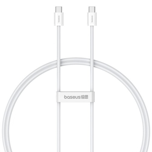 Baseus Superior USB C to USB C data cable 1 m 30 W White Baseus Superior USB C to USB C data cable 1 m 30 W White