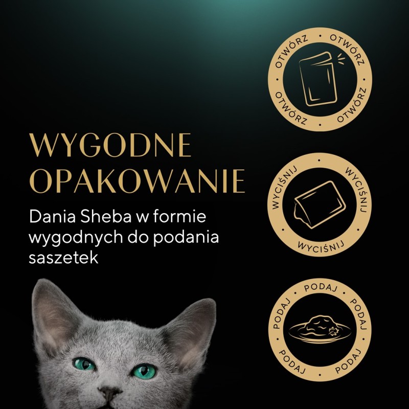SHEBA Kitten Selection of Flavors in Sauce - wet cat food - 40x85 g SHEBA Kitten Selection of Flavors in Sauce - wet cat food - 40x85 g