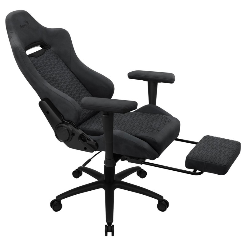 Aerocool ROYALSLATEGR Premium Ergonomic Gaming Chair Legrests Aerosuede Technology Grey Aerocool ROYALSLATEGR Premium Ergonomic Gaming Chair Legrests Aerosuede Technology Grey