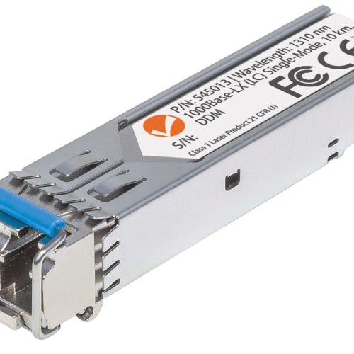 Intellinet Transceiver Module Optical, Gigabit Fiber SFP, 1000Base-Lx (LC) Single-Mode Port, 10km, MSA Compliant, Equivalent to Cisco GLC-LH-SM, Fibre, Three Year Warranty