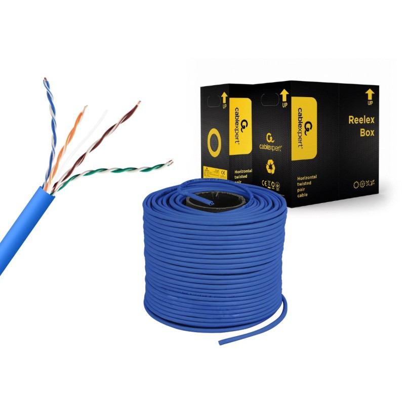 Gembird UPC-5004E-SOL-B CAT5e UTP LAN cable (CCA), solid, 305m, blue Gembird UPC-5004E-SOL-B CAT5e UTP LAN cable (CCA), solid, 305m, blue