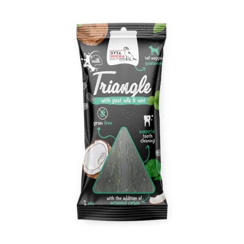 SYTA MICHA Dental triangle - dog treat - 13 cm/2 pcs. SYTA MICHA Dental triangle - dog treat - 13 cm/2 pcs.