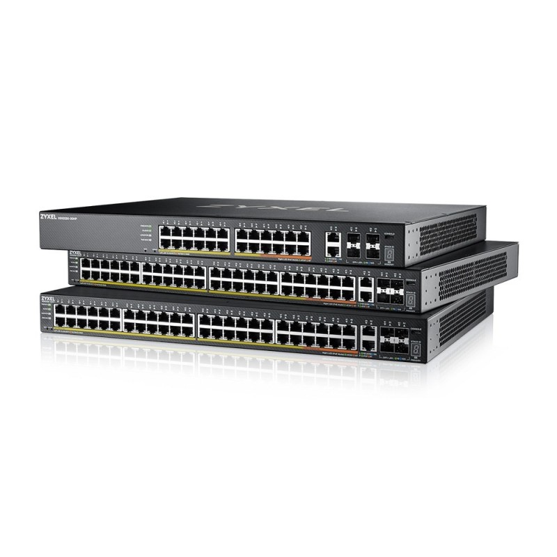 Zyxel XGS2220-30HP Managed L3 Gigabit Ethernet (10/100/1000) Power over Ethernet (PoE) Black Zyxel XGS2220-30HP Managed L3 Gigabit Ethernet (10/100/1000) Power over Ethernet (PoE) Black