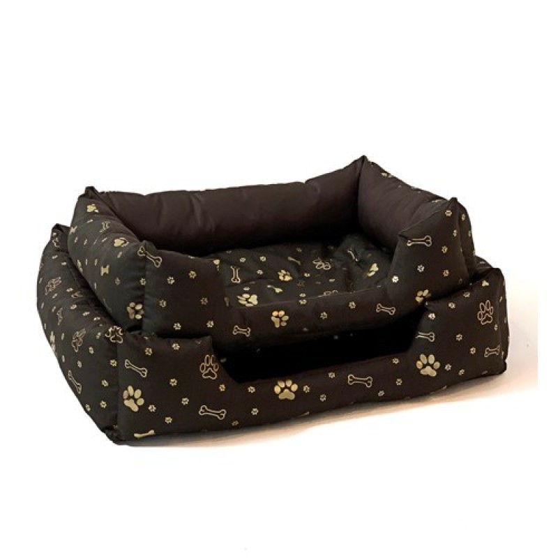 GO GIFT Dog bed XL - brown - 75x55x15 cm GO GIFT Dog bed XL - brown - 75x55x15 cm