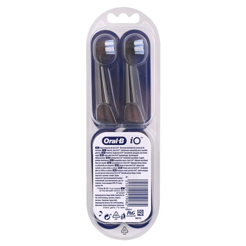 Braun Końcówki do szczoteczki Braun Oral-B iO Gentle Care black Braun Końcówki do szczoteczki Braun Oral-B iO Gentle Care black