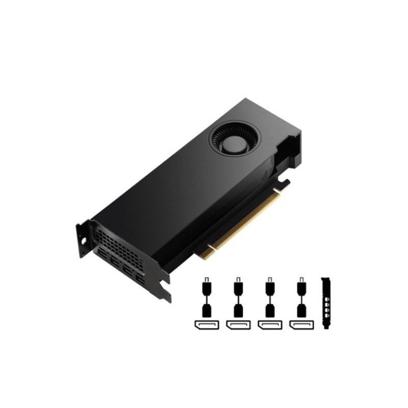 Graphics card PNY NVIDIA RTX 4000 SFF Ada Generation, 20 GB GDDR6 160-bit, PCIe 4.0 x16, Dual Slot, 4x Mini DP 1.4a, LP - ATX bracket, Retail, 1x mDP to DP adapter Graphics card PNY NVIDIA RTX 4000 SFF Ada Generation, 20 GB GDDR6 160-bit, PCIe 4.0 x16, Dual Slot, 4x Mini DP 1.4a, LP - ATX bracket, Retail, 1x mDP to DP adapter