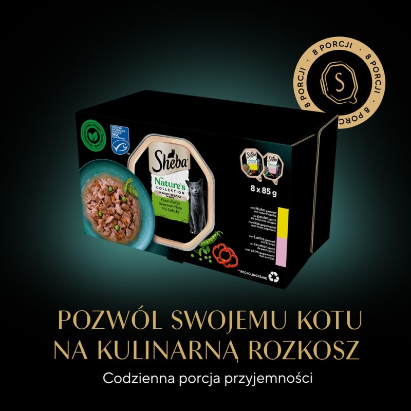 SHEBA Nature's Collection Mix - wet cat food - 8x85g SHEBA Nature's Collection Mix - wet cat food - 8x85g