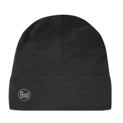 BUFF MERINO MIDWEIGHT BEANIE SOLID BLACK Cap. BUFF MERINO MIDWEIGHT BEANIE SOLID BLACK Cap.