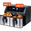 IDEAL Fat-free fryer, double horizontal 9L, 8 functions - including food drying