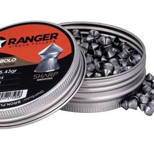 5,5 mm RANGER Diabolo Sharp 250 pcs. 5,5 mm RANGER Diabolo Sharp 250 pcs.