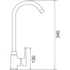 Kitchen faucet PYRAMIS BELLO PLUS black Kitchen faucet PYRAMIS BELLO PLUS black