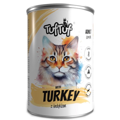 TUF TUF Meal with turkey - wet cat food - 400g TUF TUF Meal with turkey - wet cat food - 400g