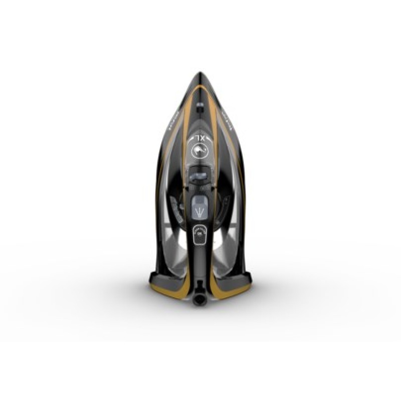 Tefal FV9865E0 iron Dry & Steam iron Durilium Autoclean soleplate 3000 W Black, Gold