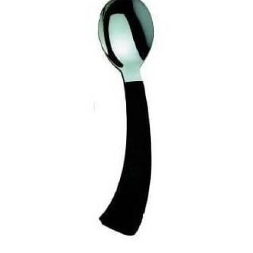 Curved spoon for right-handed person Curved spoon for right-handed person