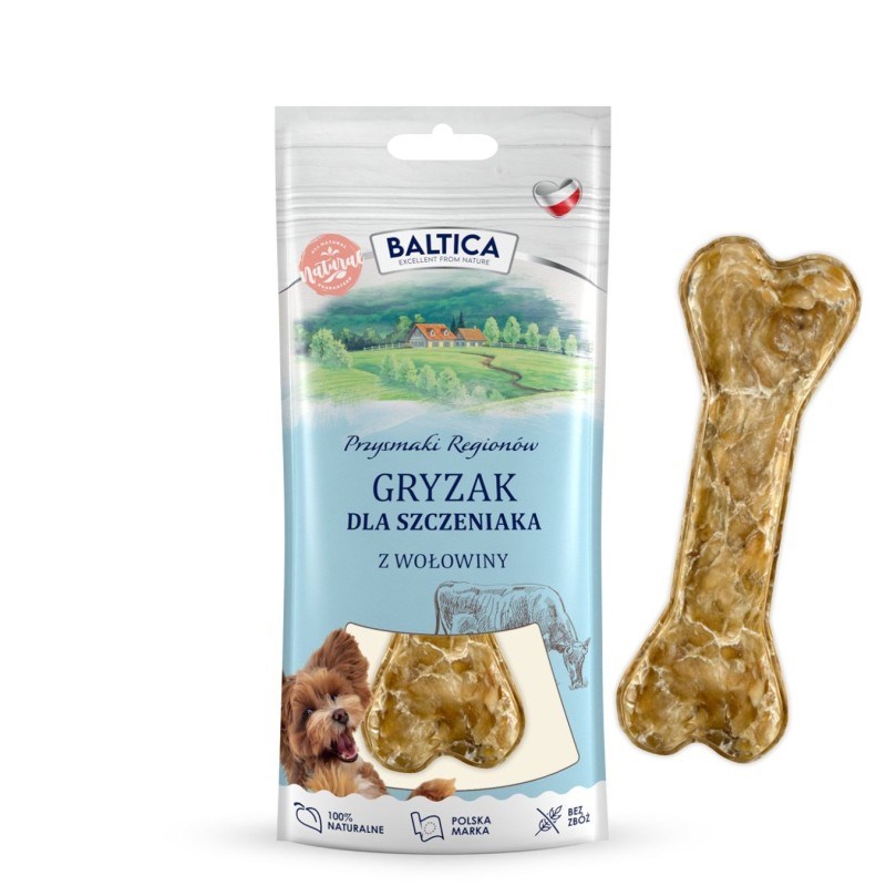 BALTICA Przysmaki regionów Chewing bone Puppy Beef - dog treat - 1