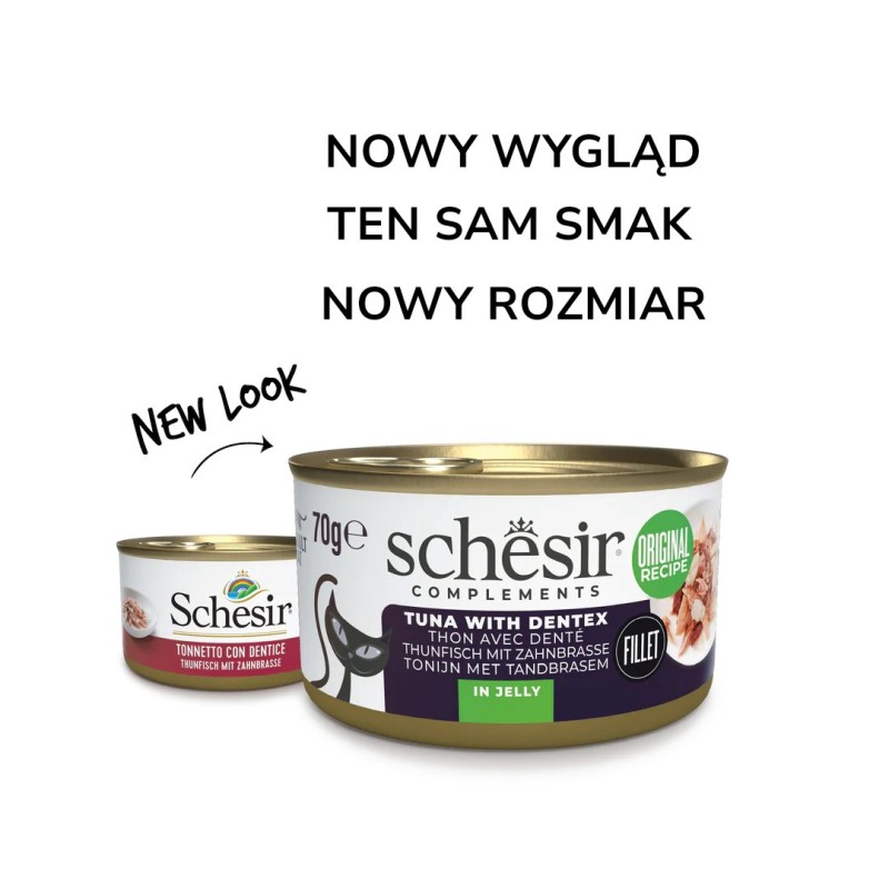SCHESIR Oceanic Adult Tuna with Dentic - wet cat food - 70g SCHESIR Oceanic Adult Tuna with Dentic - wet cat food - 70g