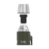THERMOS 470 ml thermos flask with cup holder - army green THERMOS 470 ml thermos flask with cup holder - army green