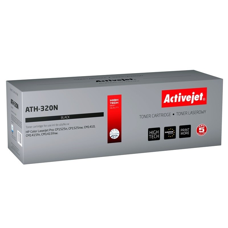 Activejet ATH-320N Toner (replacement for HP 128A CE320A; Supreme; 2000 pages; black)