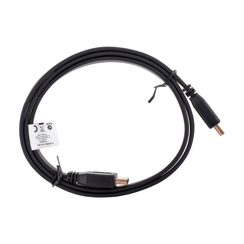 Lanberg CA-HDMI-21CU-0010-BK HDMI cable 1 m HDMI Type A (Standard) Black Lanberg CA-HDMI-21CU-0010-BK HDMI cable 1 m HDMI Type A (Standard) Black