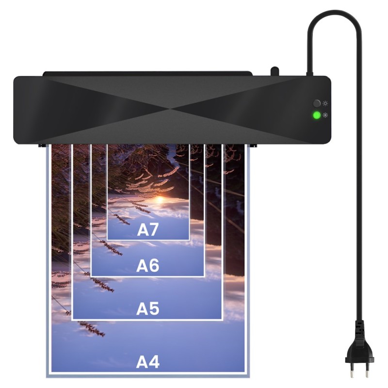 Savio LR-01/B laminator Cold/hot laminator 320 mm/min Black Savio LR-01/B laminator Cold/hot laminator 320 mm/min Black