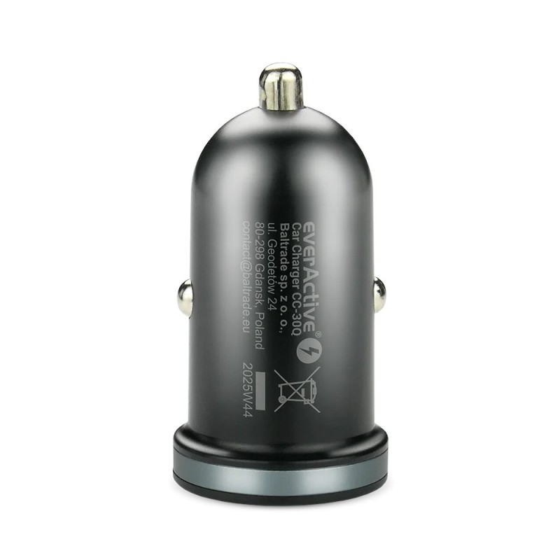 Car charger everActive CC-30Q USB + USB-C QC 3.0 PD 35W Car charger everActive CC-30Q USB + USB-C QC 3.0 PD 35W