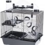 INTER-ZOO Rocky + Terrace black - cage for a hamster