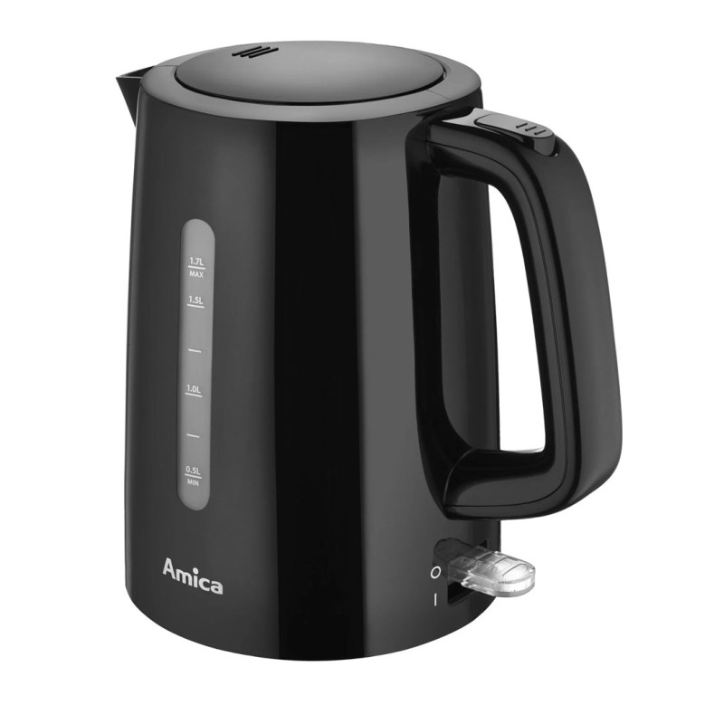 Amica KF 1.7 l 2200 W electric kettle Black