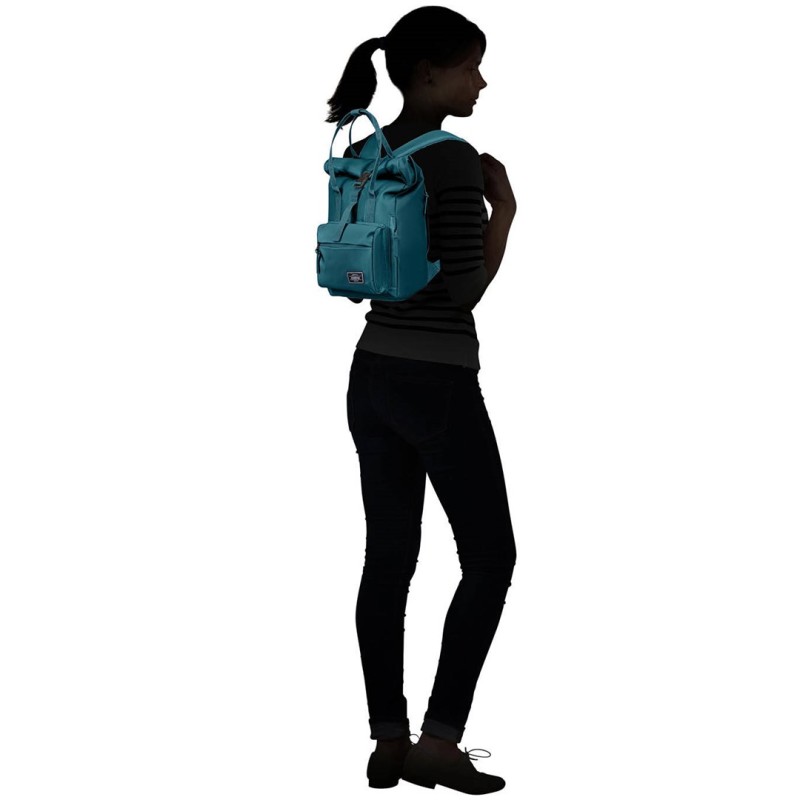 American Tourister Urban Groove Pastels Roll Top Backpack Pastel Green American Tourister Urban Groove Pastels Roll Top Backpack Pastel Green