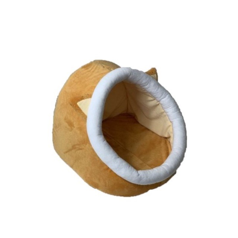 GO GIFT cat bed - yellow-white - 40x45x34 cm GO GIFT cat bed - yellow-white - 40x45x34 cm